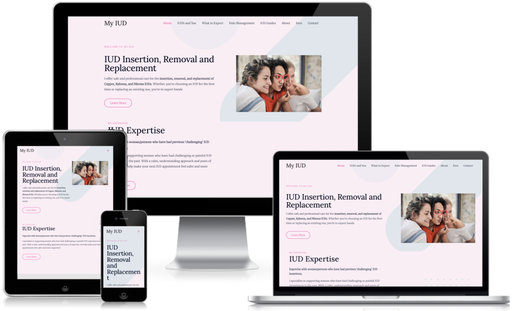MYIUD website on all screen sizes